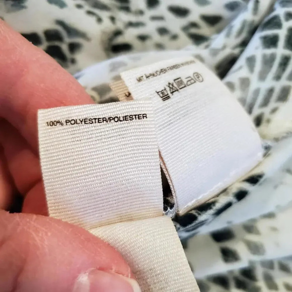 Rachel Rachel Roy Sleeveless Flowy Snakeskin Print High Low Blouse Sz S - Picture 8 of 12